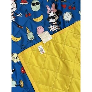Disney Picnic Fruit Reversible Blanket Mickey & Minnie Target Collab Excellent